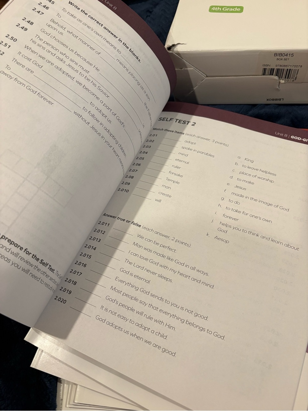 AOP LifePac 4th Grade Bible Homeschool Curriculum - Picture 6 of 6